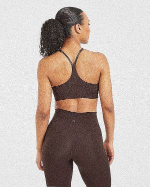 Staple Sports Bra - Coffee Brown: The Ultimate Medium-Support Activewear