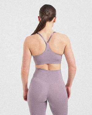 Staple Sports Bra - Mauve Purple: The Ultimate Medium-Support Activewear