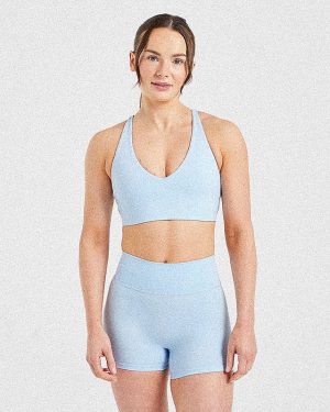 Staple Sports Bra - Pastel Blue: Ultimate Comfort & Support