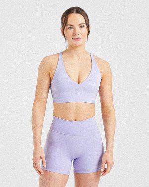 Staple Sports Bra - Pastel Lavender: The Ultimate Medium-Support Activewear