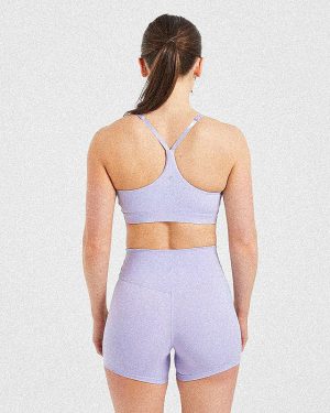 Staple Sports Bra - Pastel Lavender: The Ultimate Medium-Support Activewear