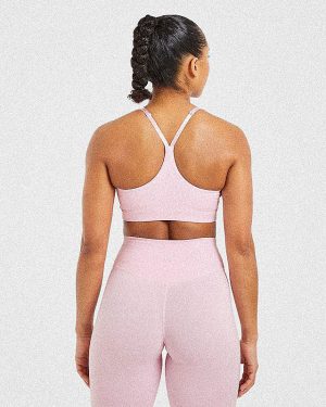 Staple Sports Bra - Pastel Pink: The Ultimate Medium-Support Activewear