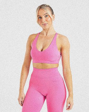 Staple Sports Bra - Summer Pink: The Ultimate Medium-Support Activewear
