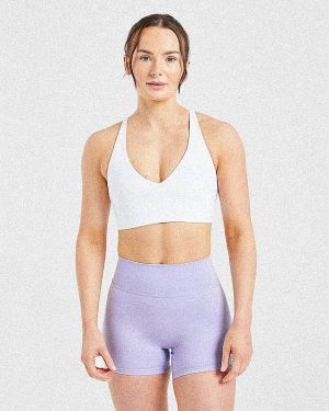 Staple Sports Bra - White: The Ultimate Medium-Support Activewear