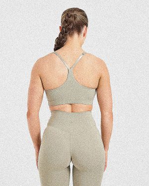 Staple Sports Bra - Washed Olive: The Ultimate Medium-Support Activewear