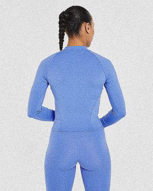 Staple Zip Jacket - Cobalt Blue: The Ultimate Sculpting Performance Wear