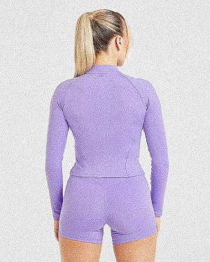 Staple Zip Jacket - Vibrant Violet: The Ultimate Sculpting Performance Wear