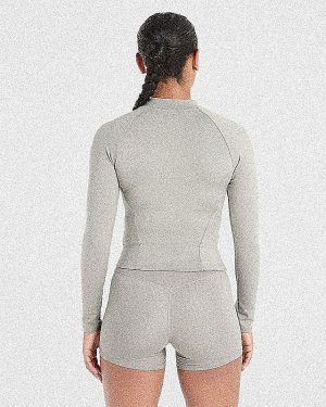 Staple Zip Jacket - Washed Olive: The Ultimate Sculpting Activewear Essential