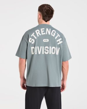 Strength Division Oversized T-Shirt - Slate Sage: The Ultimate Comfort & Style Guide