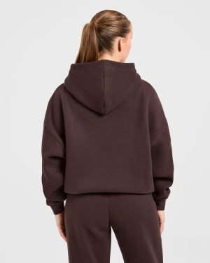 Varsity 2.0 Oversized Hoodie - Cocoa Brown: The Ultimate Comfort Upgrade