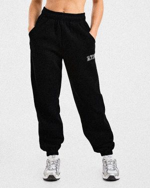 Varsity 2.0 Oversized Joggers - Black: The Ultimate Comfort Staple
