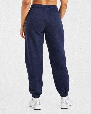 Varsity 2.0 Oversized Joggers - Navy: The Ultimate Comfort Staple