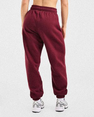 Varsity 2.0 Oversized Joggers - Red Wine: The Ultimate Comfort Staple