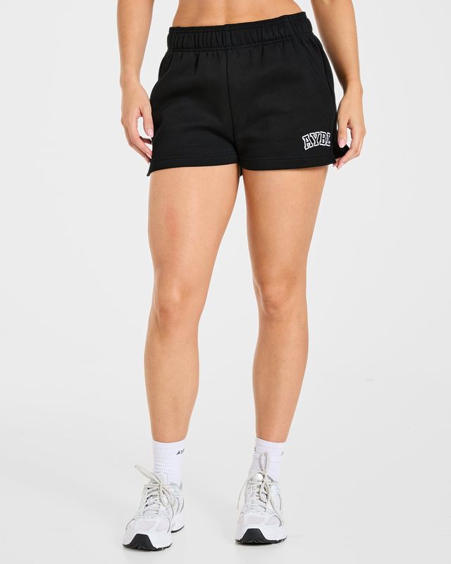 Varsity 2.0 Oversized Shorts - Black: The Ultimate Comfort Staple