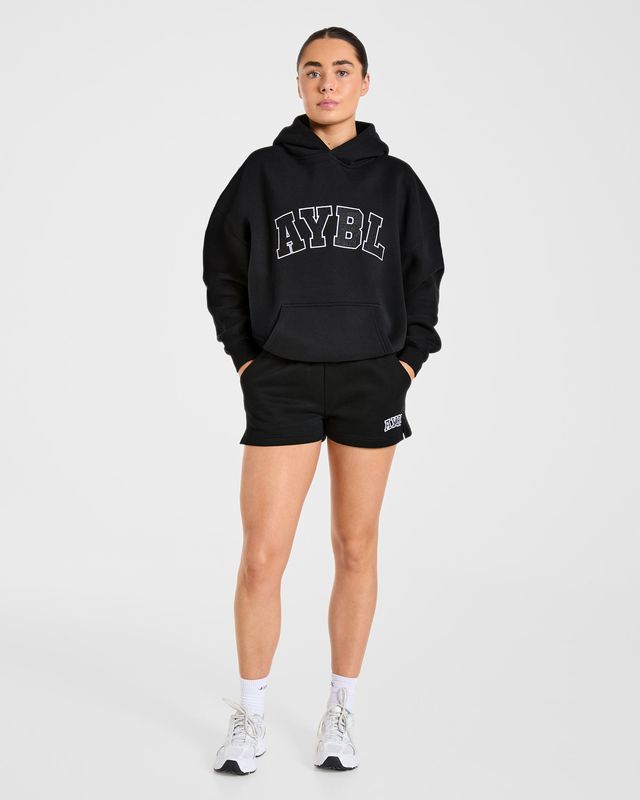 Varsity 2.0 Oversized Shorts - Black: The Ultimate Comfort Staple