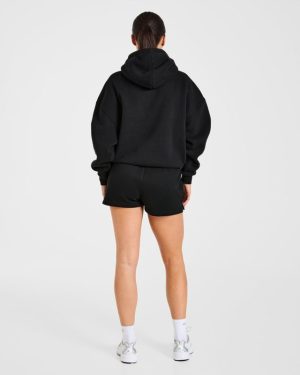 Varsity 2.0 Oversized Shorts - Black: The Ultimate Comfort Staple