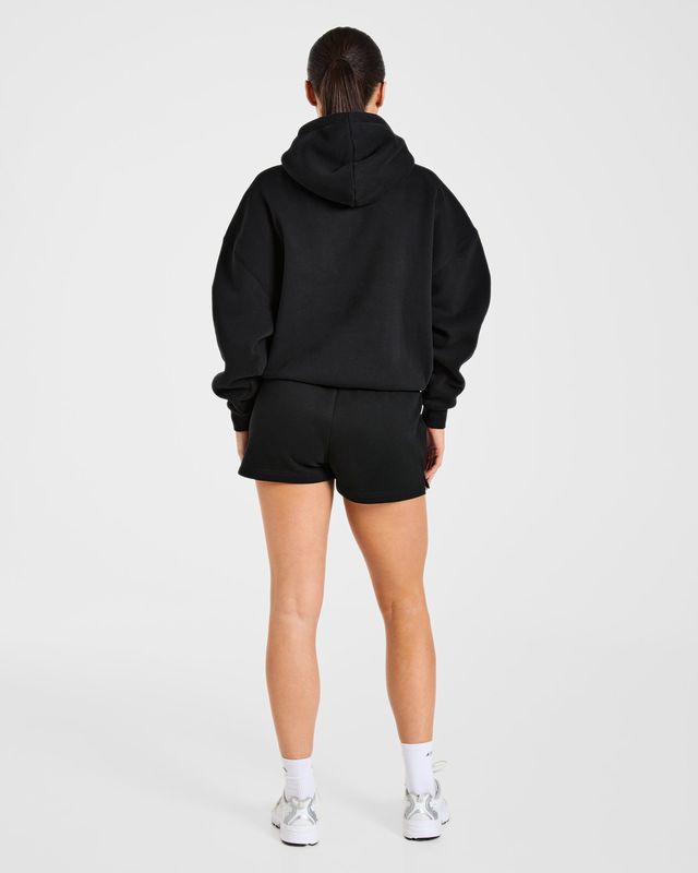 Varsity 2.0 Oversized Shorts - Black: The Ultimate Comfort Staple
