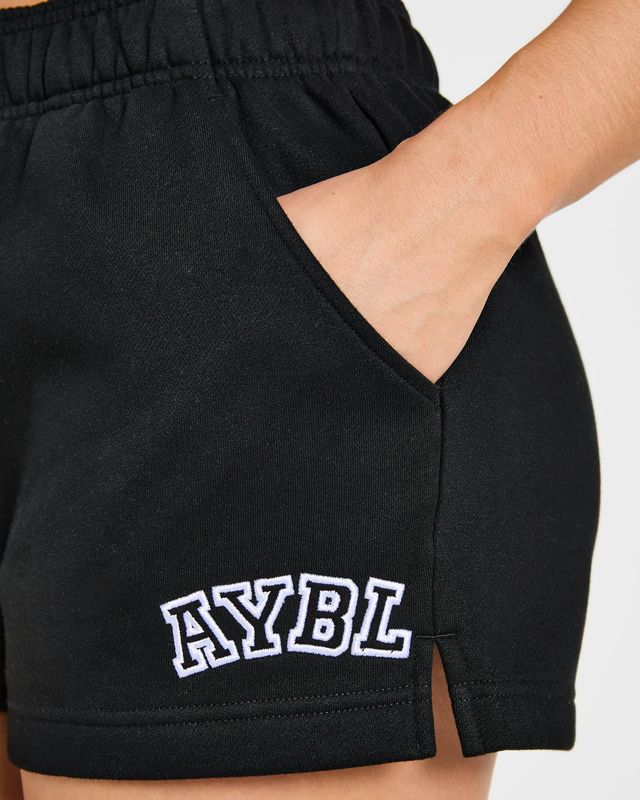 Varsity 2.0 Oversized Shorts - Black: The Ultimate Comfort Staple