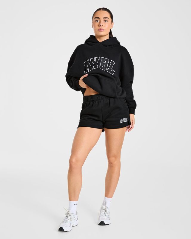 Varsity 2.0 Oversized Shorts - Black: The Ultimate Comfort Staple