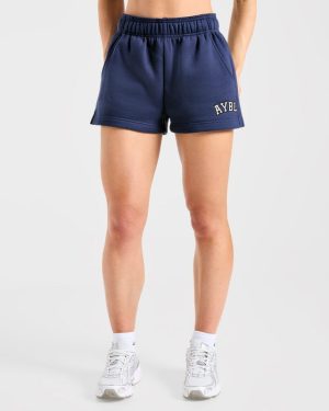 Varsity 2.0 Oversized Shorts - Navy: The Ultimate Comfort Staple