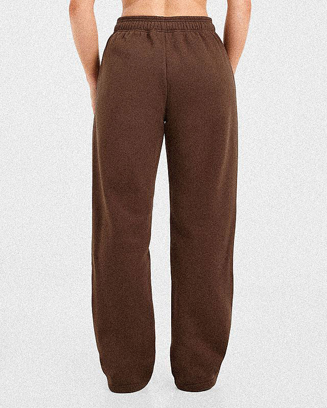 Varsity 2.0 Oversized Straight Leg Joggers - Brown