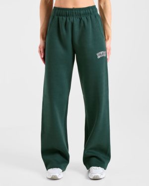 Varsity 2.0 Oversized Straight Leg Joggers - Deep Forest: The Ultimate Comfort Staple