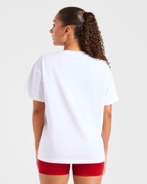 Varsity 2.0 Oversized T Shirt - Red: The Ultimate Blend of Comfort and Style