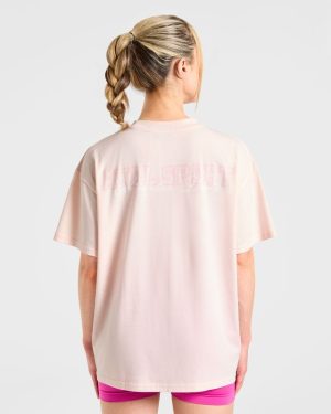 Varsity Dept. Oversized T-Shirt in Pink: The Ultimate Comfort Essential