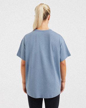 Varsity Oversized T Shirt - Blue: The Ultimate Comfort & Style Staple