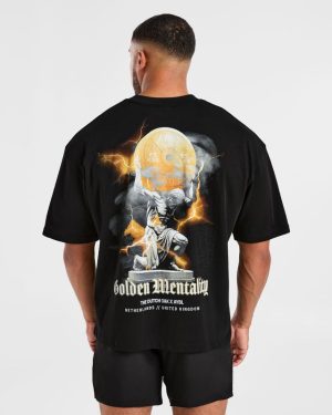 Wesley Vissers x Golden Mentality Oversized T-Shirt - Black
