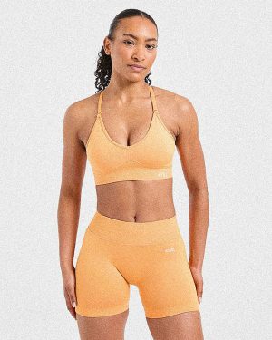 Adapt Seamless Sports Bra - Bright Orange: The Ultimate Summer Performance Wear