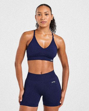 Adapt Seamless Sports Bra - Deep Navy: The Ultimate Medium-Support Activewear Essential