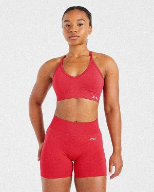 Adapt Seamless Sports Bra - Salsa Red: The Ultimate Medium-Support Activewear Solution