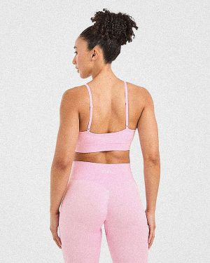 Adapt Seamless Sports Bra - Spring Pink: The Ultimate Medium-Support Activewear Essential