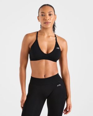 Adapt Seamless Strappy Sports Bra - Black: The Ultimate Low-Impact Companion