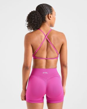 Adapt Seamless Strappy Sports Bra - Pink: Ultimate Comfort & Style