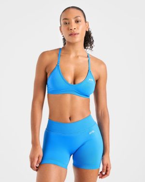Adapt Seamless Strappy Sports Bra - Spring Cobalt: The Ultimate Low-Impact Essential