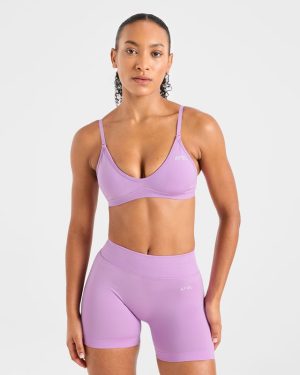 Adapt Seamless Strappy Sports Bra - Spring Lilac: Ultimate Comfort & Style