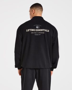 Apex Lifting Essentials 1/4 Zip Pullover - Black/Cream