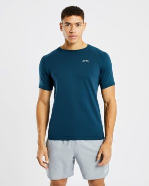 Ascend Seamless T-Shirt - Marine Blue: The Ultimate Performance Essential